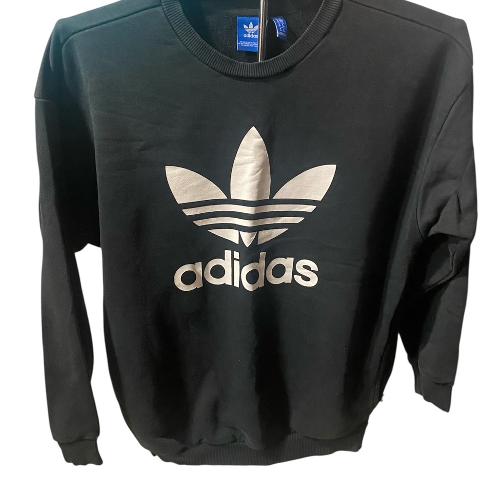 Adidas Men's Black Crewneck Sweater w/pockets